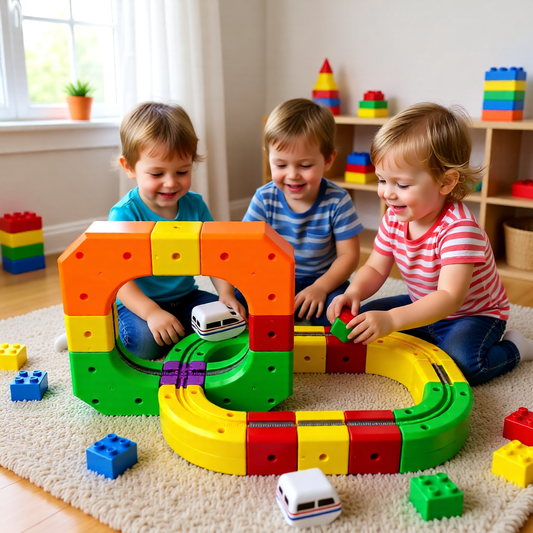 Modulær togbane for barn